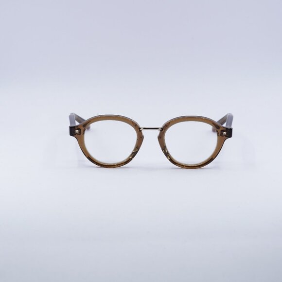 Valentino V-ESSENTIAL-IV VLX-132D Eyeglasses Brown 46mm Round Frame - Picture 4 of 10